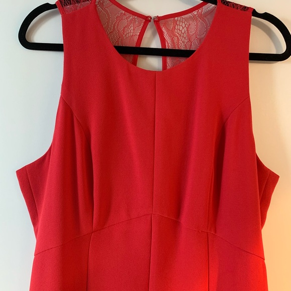 BCBGENERATION Like New Fit & Flare Maxi Dress Size 12 (in Red Ginger) - Picture 11 of 16